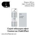 Тебеширена боя спрей Cloudy White (облачно бяло)