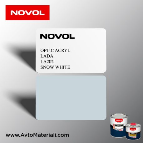 Акрилна боя Novol 202 Snow White (снежно бяло)