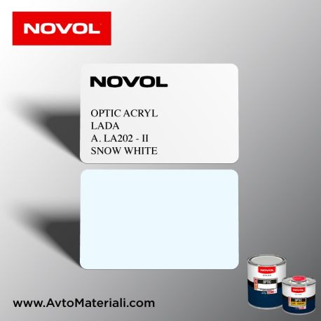 Акрилна боя Novol 202А Snow White (снежно бяло) Алтернативен цвят