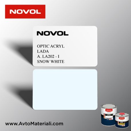 Акрилна боя Novol 202А Snow White (снежно бяло) Алтернативен цвят вариант 1