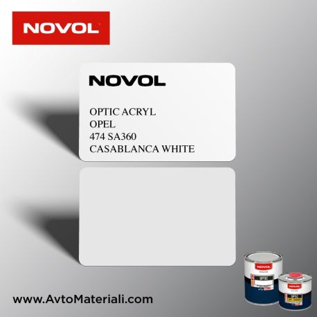 Акрилна боя Novol Opel 474 SA360 (бял)