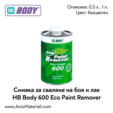 Смивка за сваляне на боя и лак HB Body 600