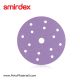 Smirdex керамична шкурка VELCRO - Ф150 / 15 отв.