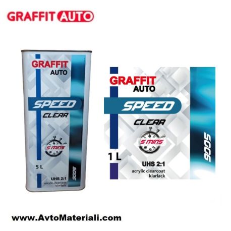 Безцветен лак Graffit Auto 9005 Speed UHS 2+1 