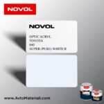Акрилна боя Novol Toyota 040 Super (Pure) White II (бял)